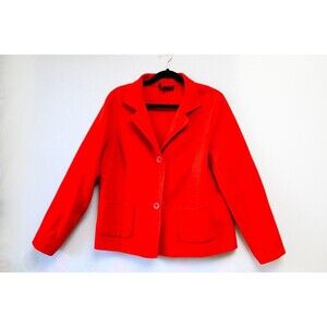 Talbots Red Blazer Wool Holiday 10